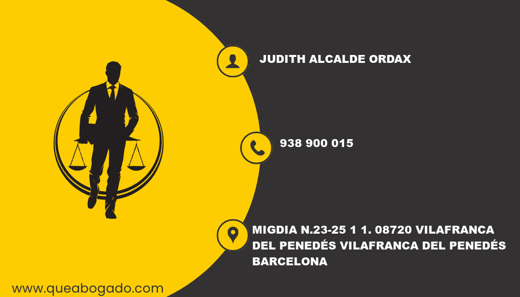 abogado Judith Alcalde Ordax (Vilafranca del Penedés)