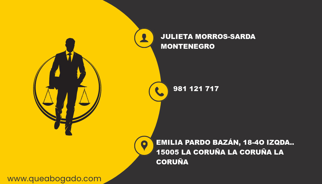 abogado Julieta Morros-Sarda Montenegro (La Coruña)