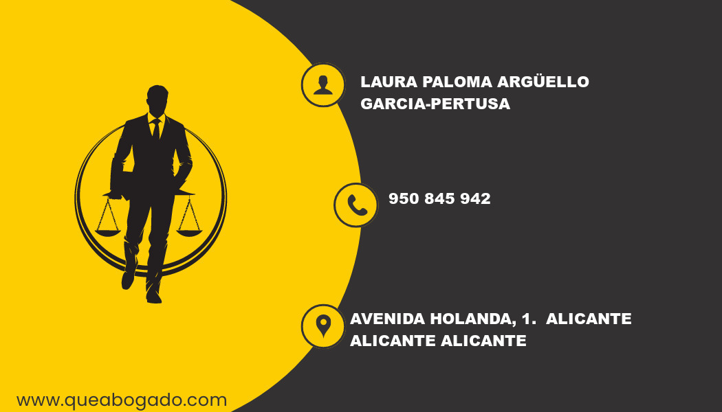 abogado Laura Paloma Argüello Garcia-Pertusa (Alicante)