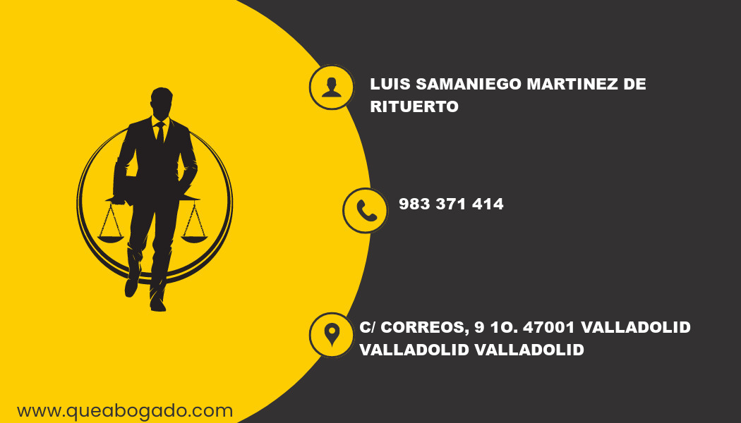 abogado Luis Samaniego Martinez De Rituerto (Valladolid)