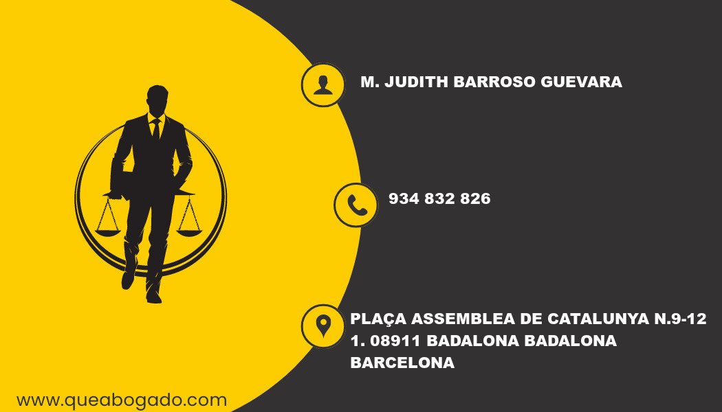 abogado M. Judith Barroso Guevara (Badalona)