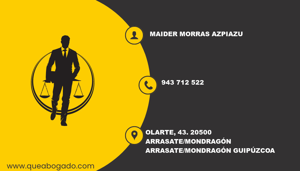 abogado Maider Morras Azpiazu (Arrasate/Mondragón)