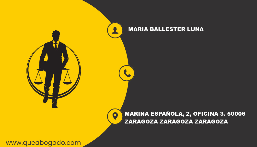 abogado Maria Ballester Luna (Zaragoza)