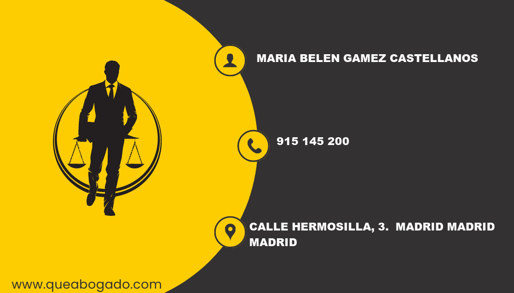 abogado Maria Belen Gamez Castellanos (Madrid)