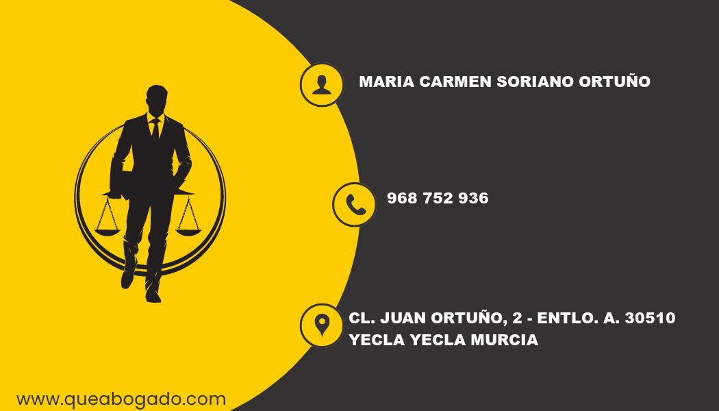 abogado Maria Carmen Soriano Ortuño (Yecla)