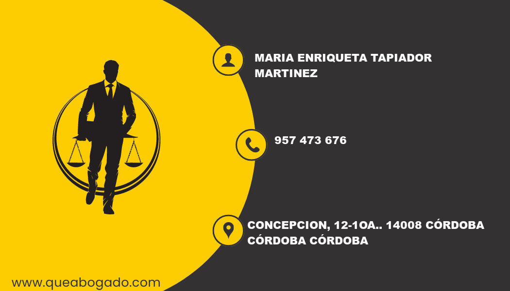 abogado Maria Enriqueta Tapiador Martinez (Córdoba)