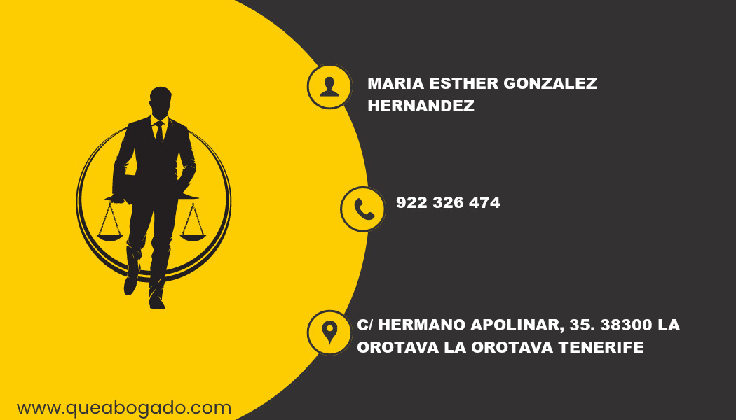 abogado Maria Esther Gonzalez Hernandez (La Orotava)