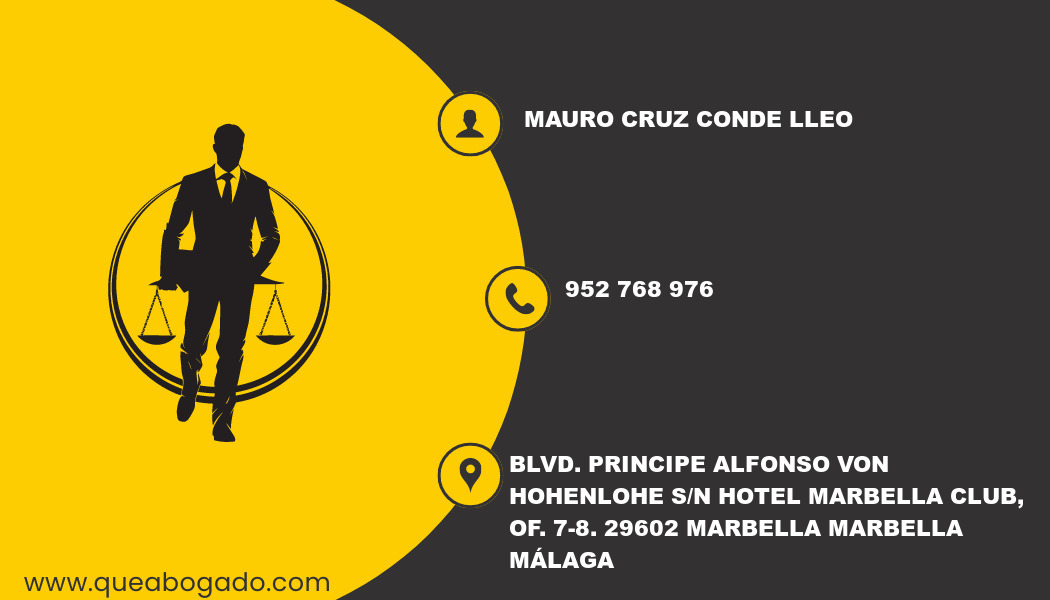 abogado Mauro Cruz Conde Lleo (Marbella)