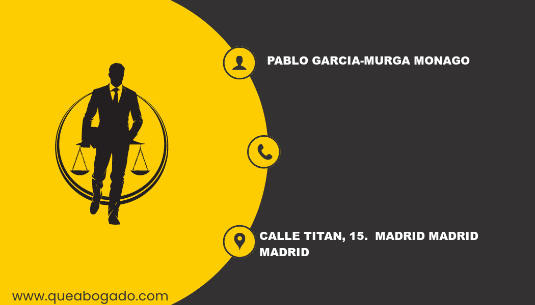 abogado Pablo Garcia-Murga Monago (Madrid)