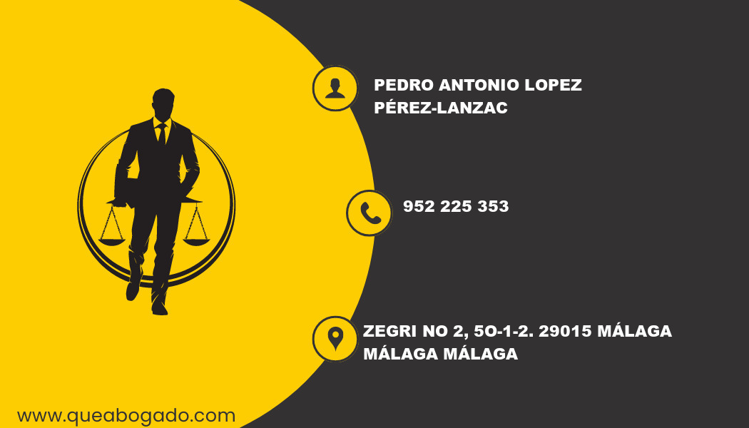 abogado Pedro Antonio Lopez Pérez-Lanzac (Málaga)