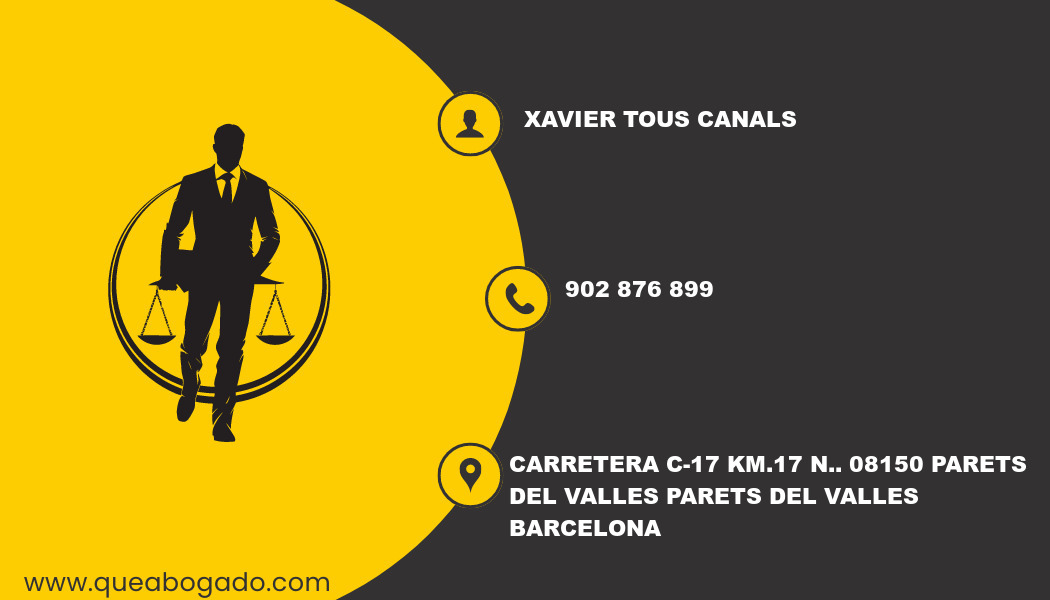 abogado Xavier Tous Canals (Parets del Valles)