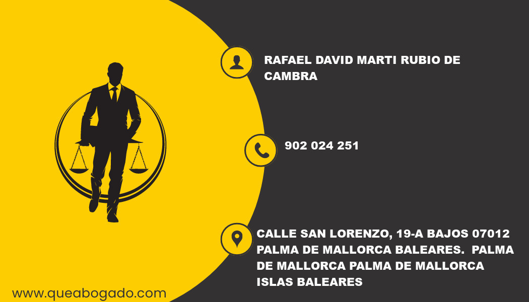 abogado Rafael David Marti Rubio De Cambra (Palma de Mallorca)