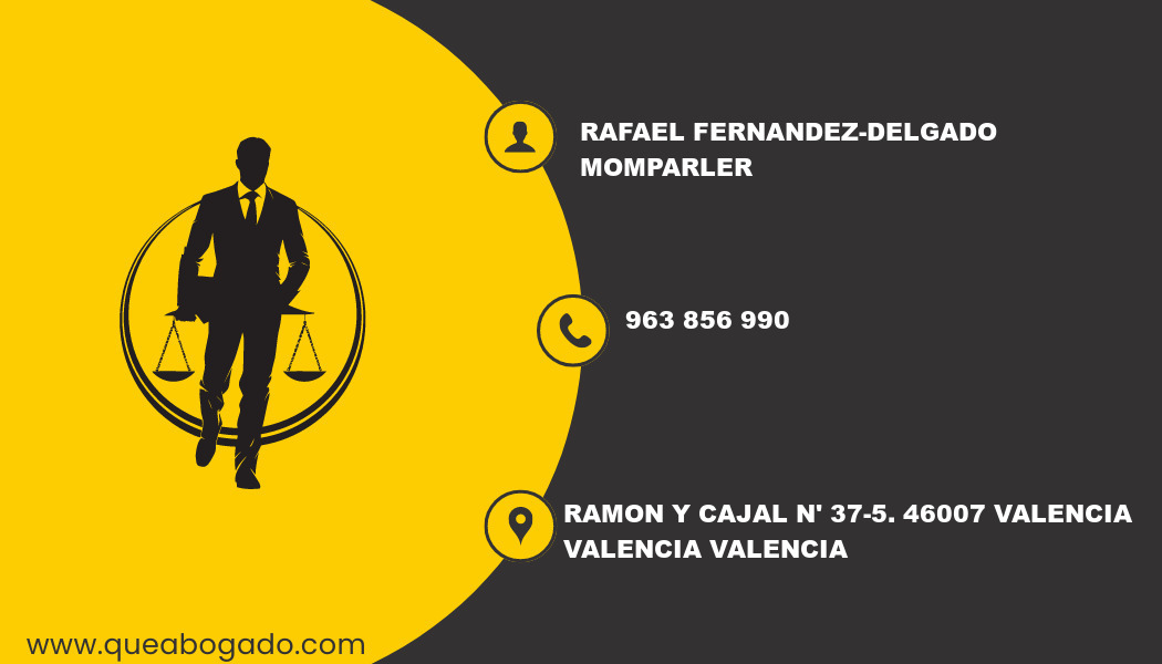 abogado Rafael Fernandez-Delgado Momparler (Valencia)