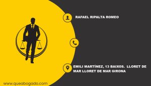 abogado Rafael Ripalta Romeo (Lloret de Mar)