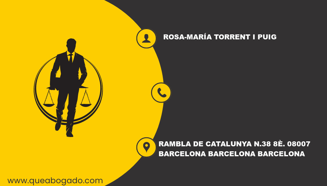 abogado Rosa-María Torrent I Puig (Barcelona)